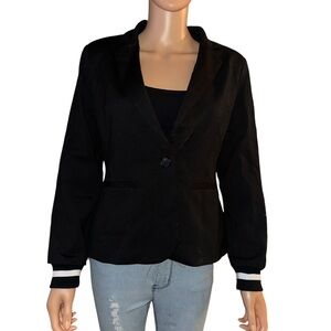 Cocomore black single button blazer